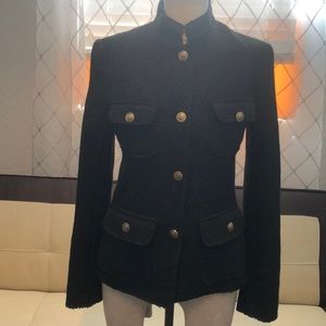 New Max Studio Tweed Black Jacket.Size S
